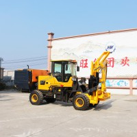 恒旺护栏打桩机 圆/方桩公路护栏打桩机 大厂家 大品牌