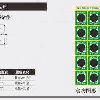 NCW1-75度可逆型变色测温贴片整版25片