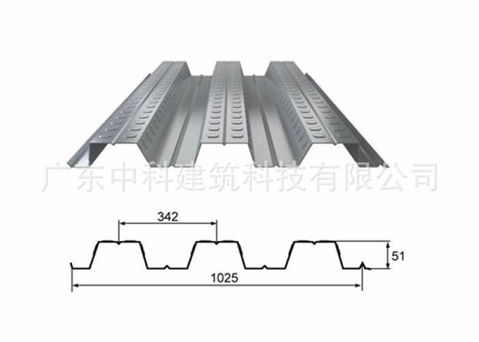 建筑用承重板 开口式楼承板压型板材镀锌钢筋桁架